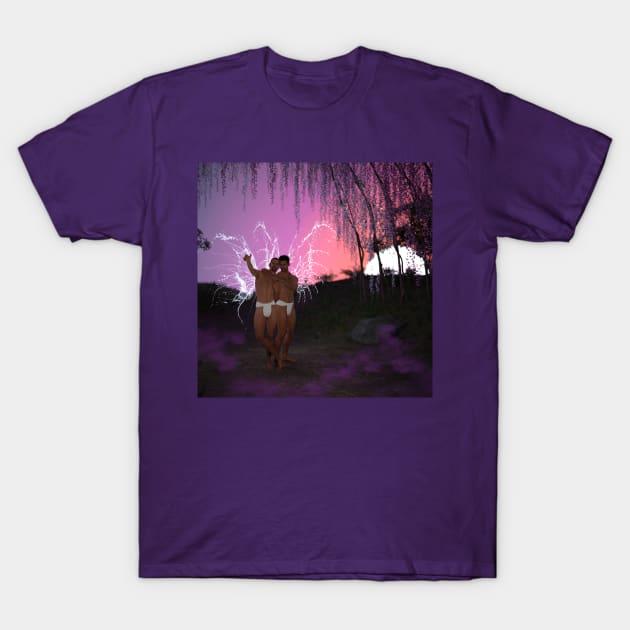 Wisteria Angels T-Shirt by RexRedLGBTQ